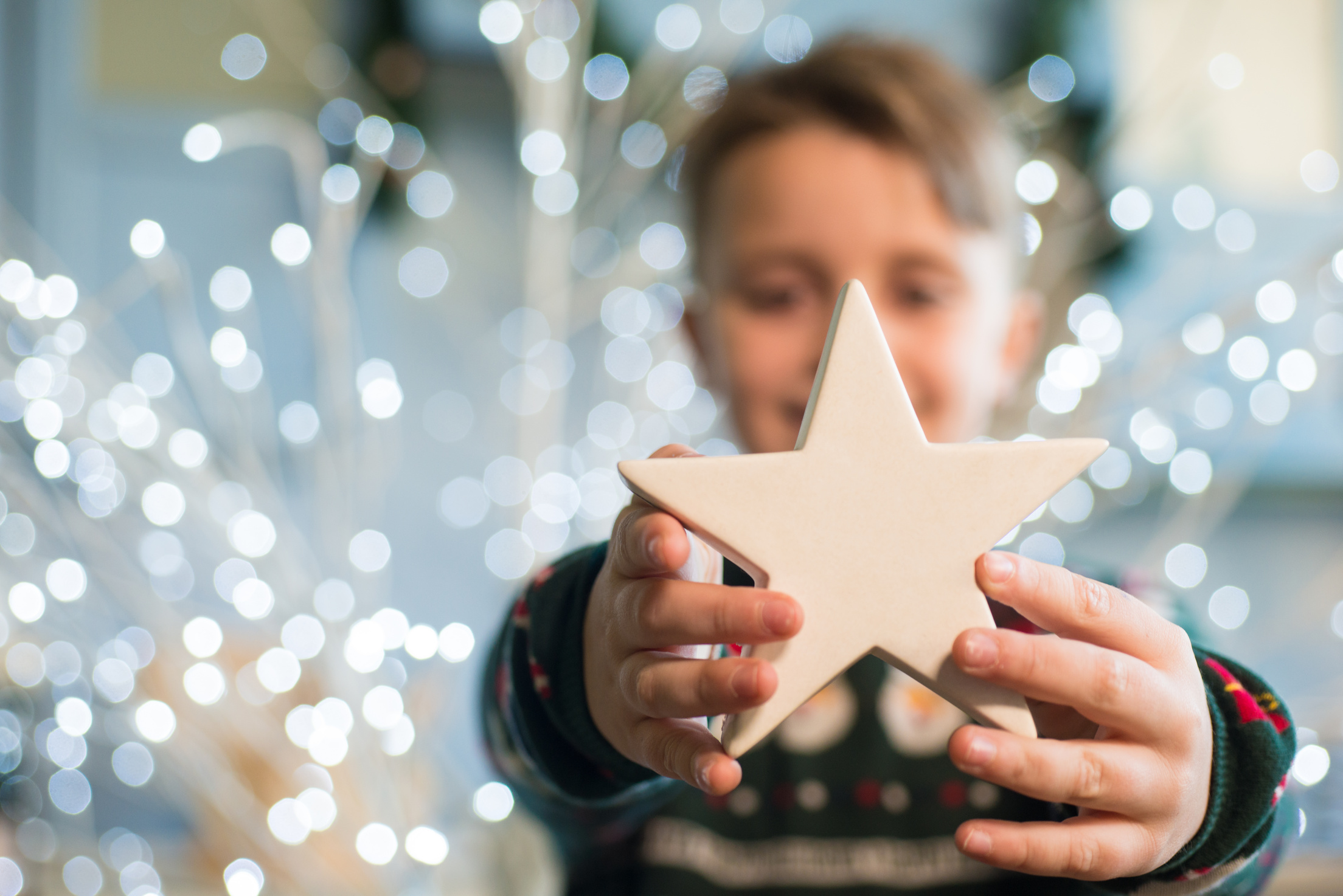 Child and Christmas Star