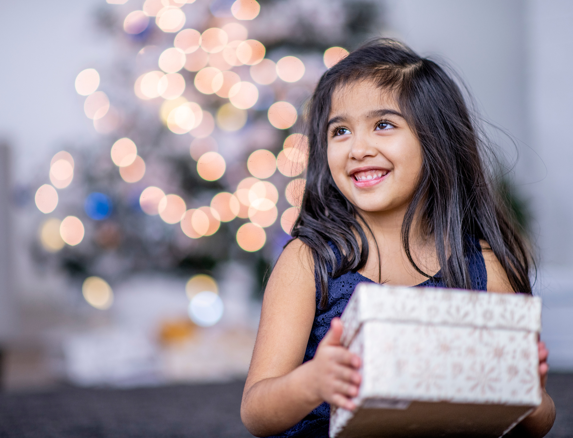 Cute kid at Christmas