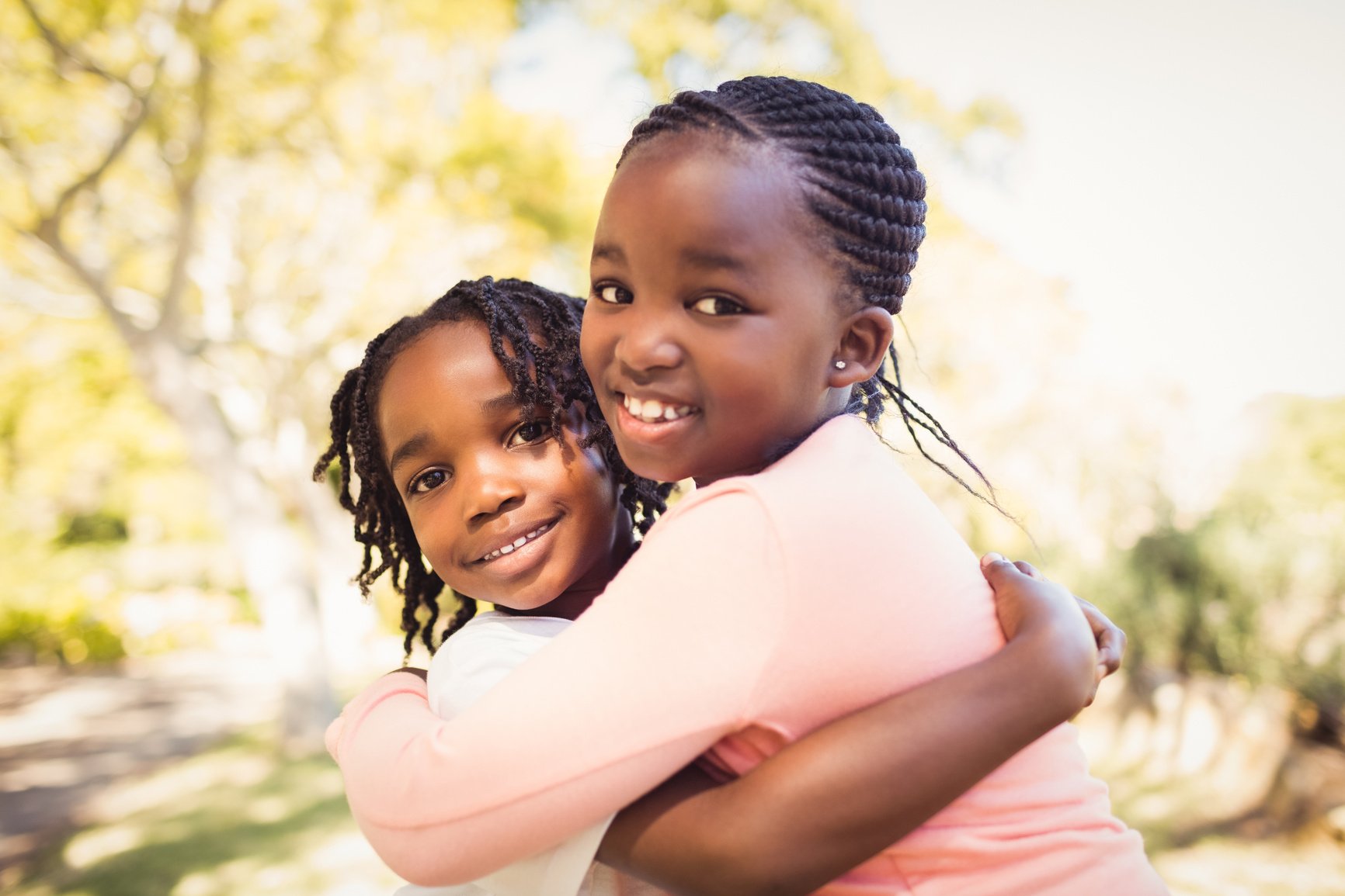 Happy children posing